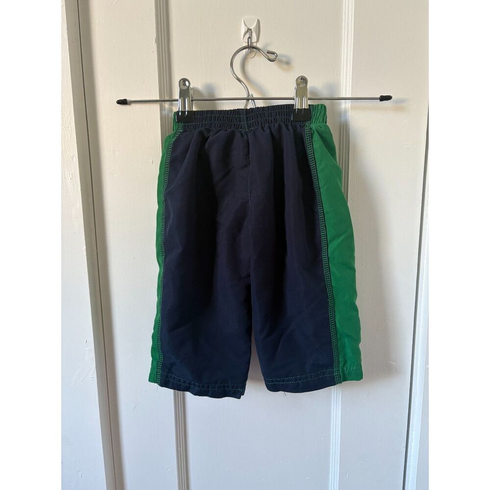 NIKE Baby Boys Sportswear Track Striped Pants 12M Navy Blue Green Infant Kids